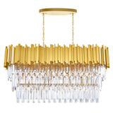 Deco 9 Light Medallion Gold Pool Table Light