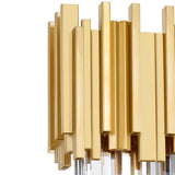 Deco 3 Light Medallion Gold Vanity Light