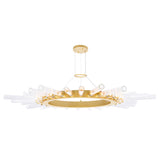 Collar 28 Light Chandelier With Satin Gold Finish