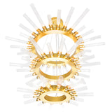 Collar 63 Light Chandelier With Satin Gold Finish