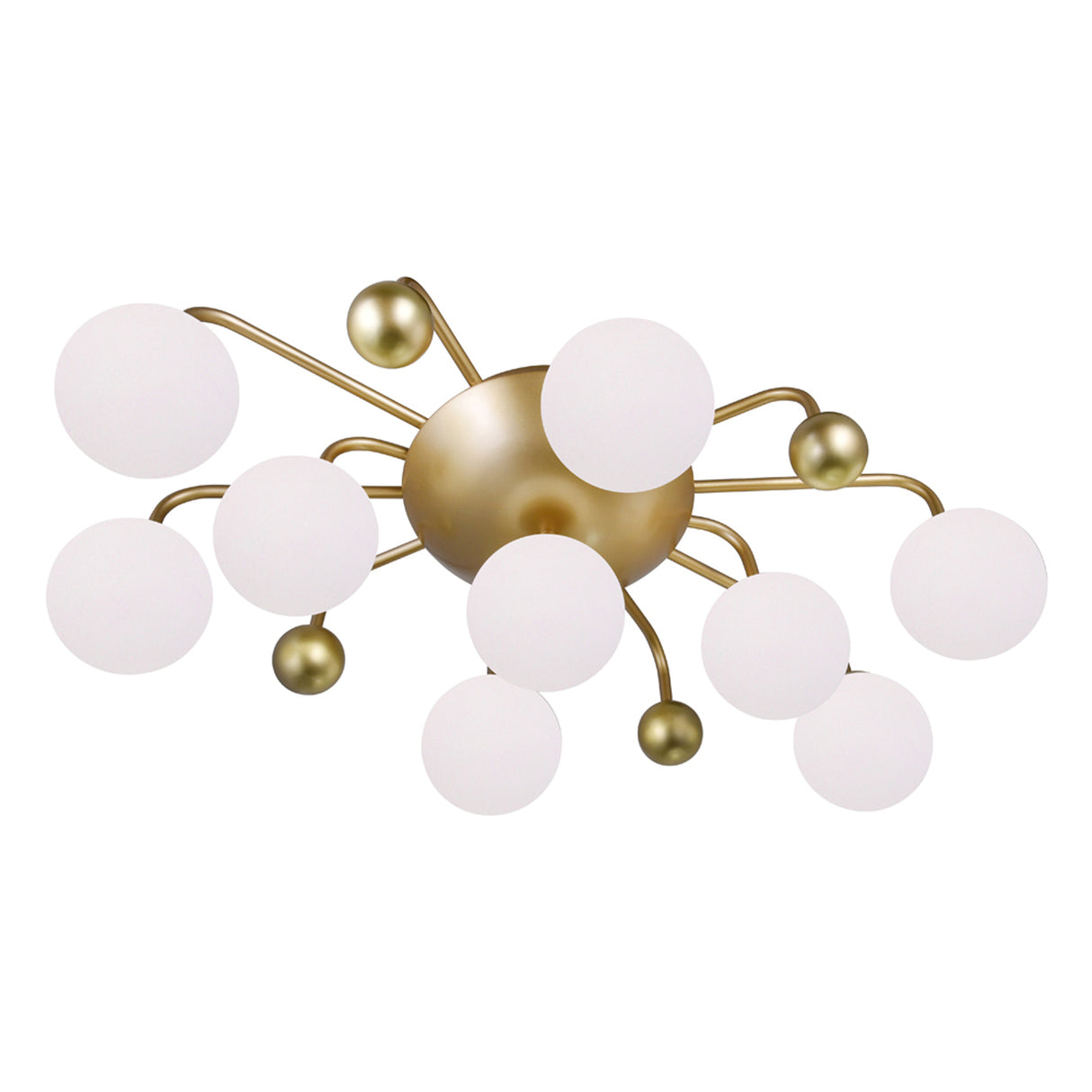 Element 9 Light 24in Sun Gold Flush Mount