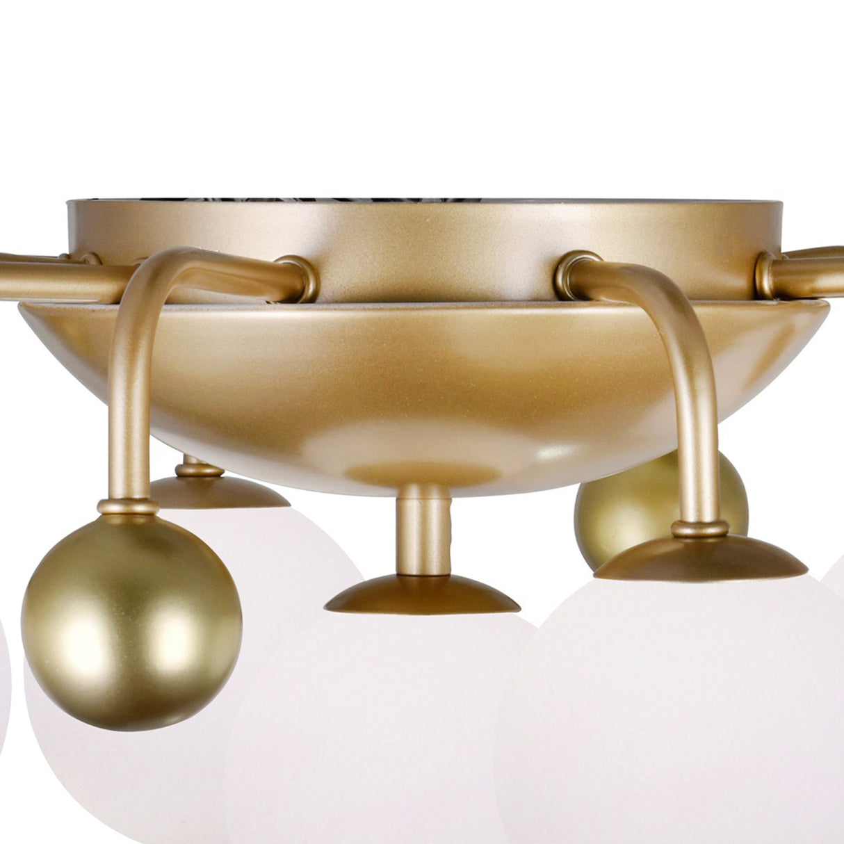 Element 9 Light 24in Sun Gold Flush Mount