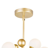 Element 8 Light 16in Sun Gold Chandelier