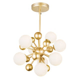 Element 8 Light 16in Sun Gold Chandelier