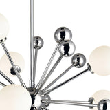 Element 11 Light Chandelier With Polished Nickel Finish