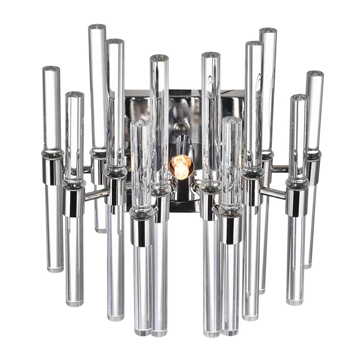 Miroir 2 Light 18in Polished Nickel Wall Light