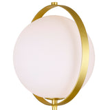 Da Vinci 1 Light 10in Brass Table Lamp
