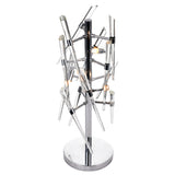 Icicle 3 Light 25in Chrome Table Lamp