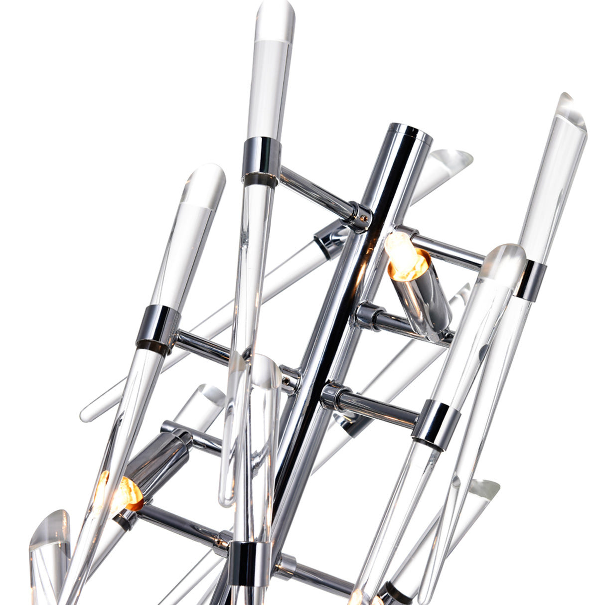 Icicle 3 Light 25in Chrome Table Lamp