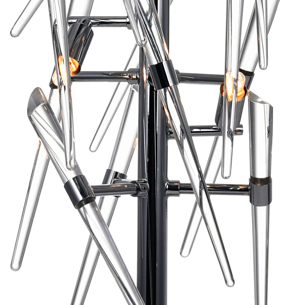 Icicle 3 Light 25in Chrome Table Lamp