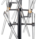 Icicle 3 Light 25in Chrome Table Lamp