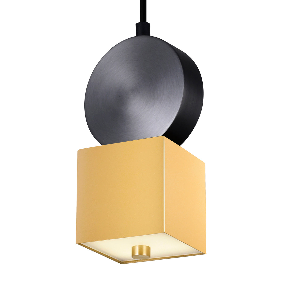 Saleen LED Mini Pendant Light With Sun Gold & Black Finish