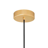 Saleen LED Mini Pendant Light With Sun Gold & Black Finish