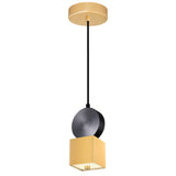 Saleen LED Mini Pendant Light With Sun Gold & Black Finish