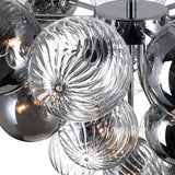 Pallocino 10 Light 25in Chrome Flush Mount