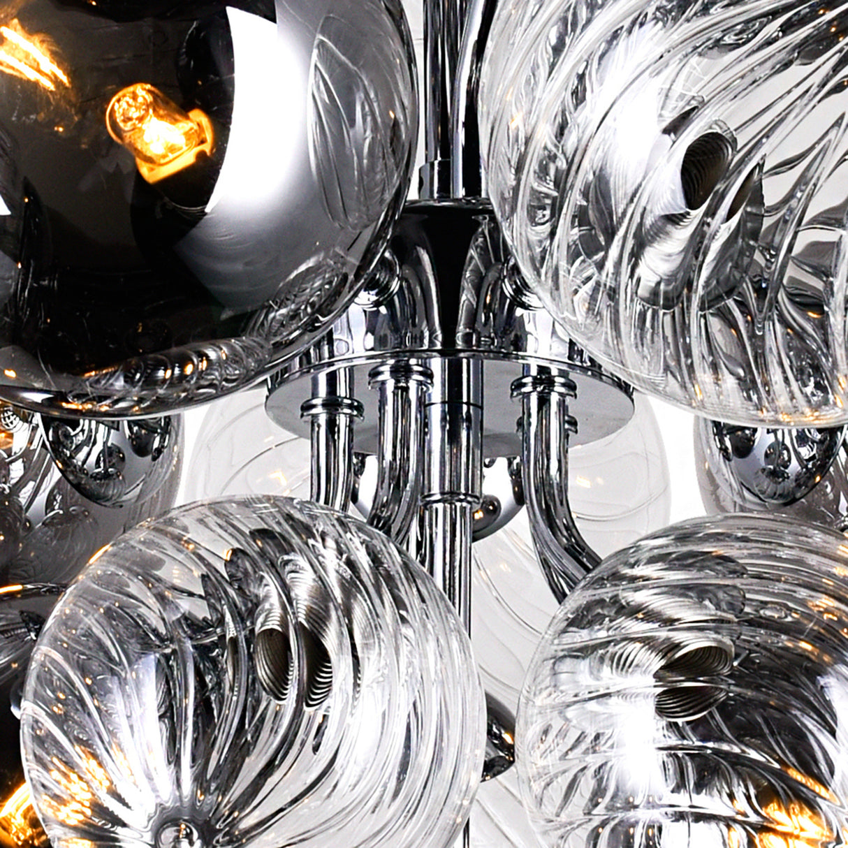 Pallocino 8 Light 16in Chrome Chandelier