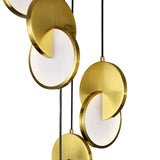 Tranche Integrated LED 18in Brushed Brass Pendant