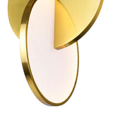 Tranche Integrated LED 18in Brushed Brass Pendant