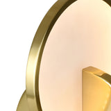 Tranche Integrated LED Brushed Brass Table Lamp