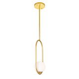 Celeste 1 Light 8in Medallion Gold Mini Pendant