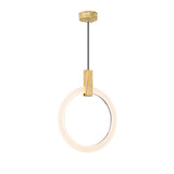 Anello LED Pendant Light With White Oak Finish