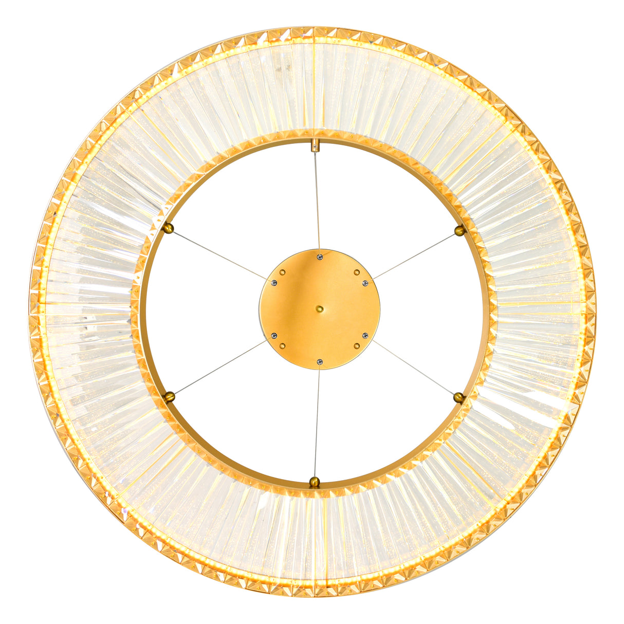 Bjoux Chandelier Light With Sun Gold Finish