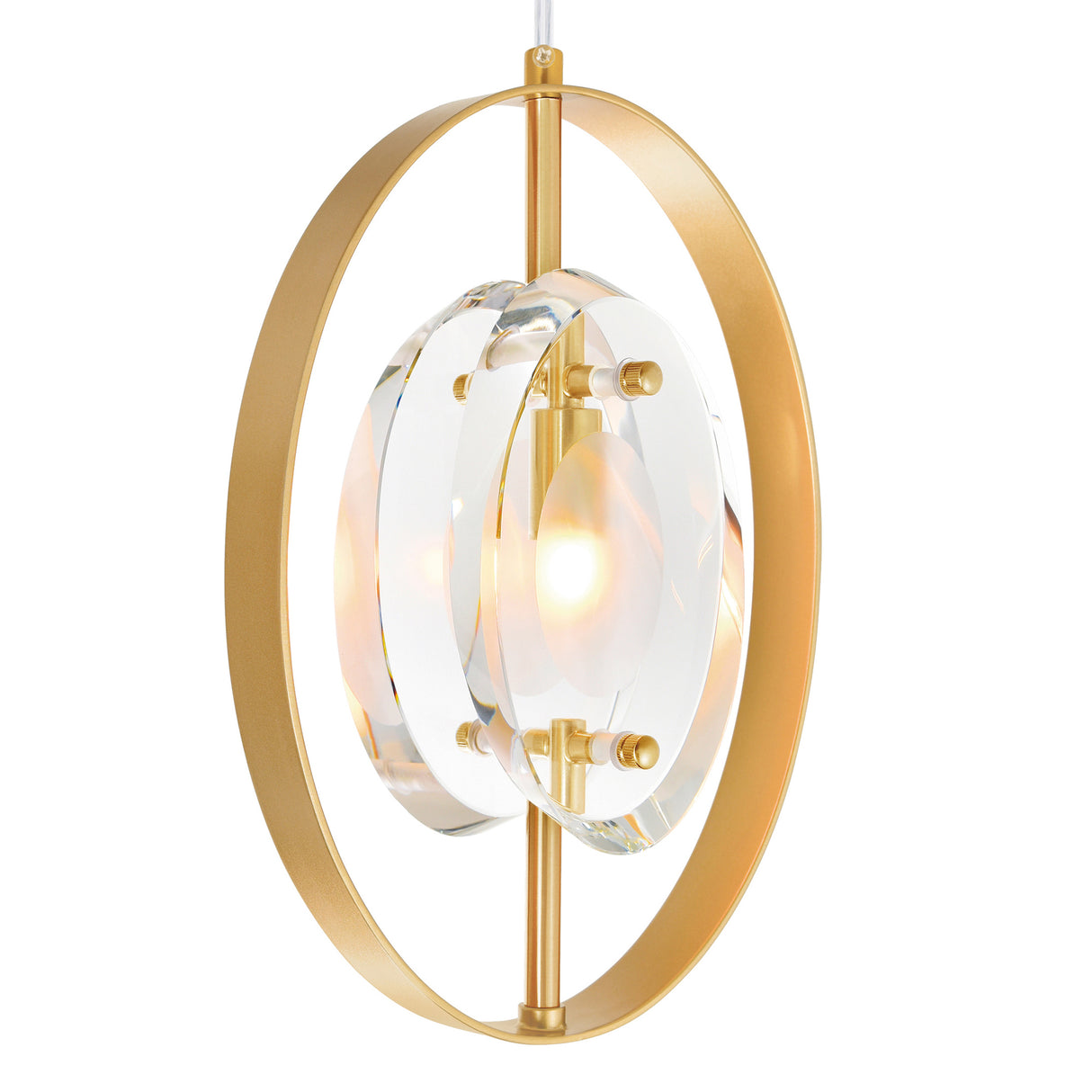 Iris 6 Light Pendant With Sun Gold Finish