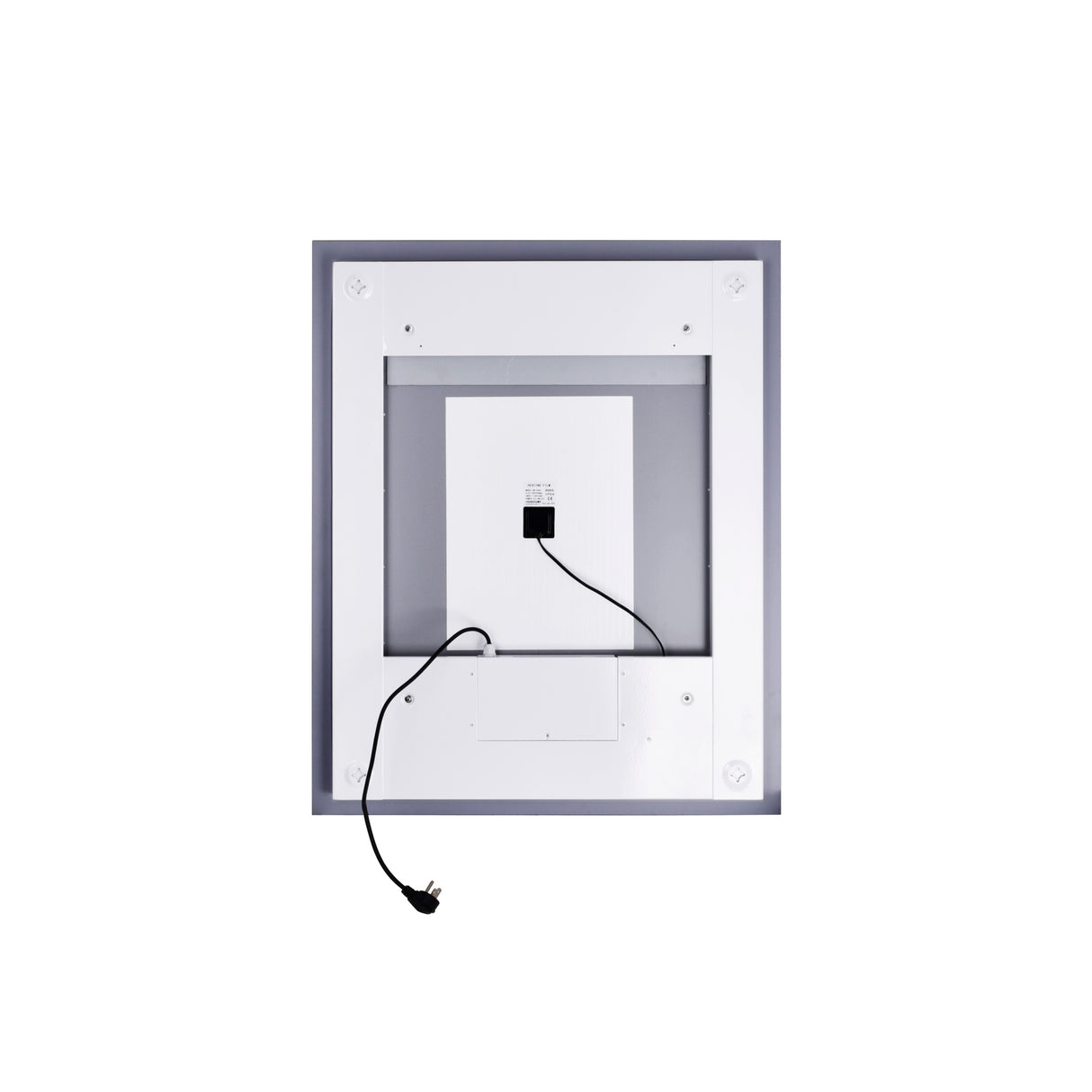 Abril Square 36x36in Matte White Integrated LED Mirror
