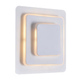 Private I Integrated LED Square Matte White Wall Sconce