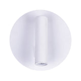 Private I Integrated LED Adjustable Round Matte White Wall Sconce
