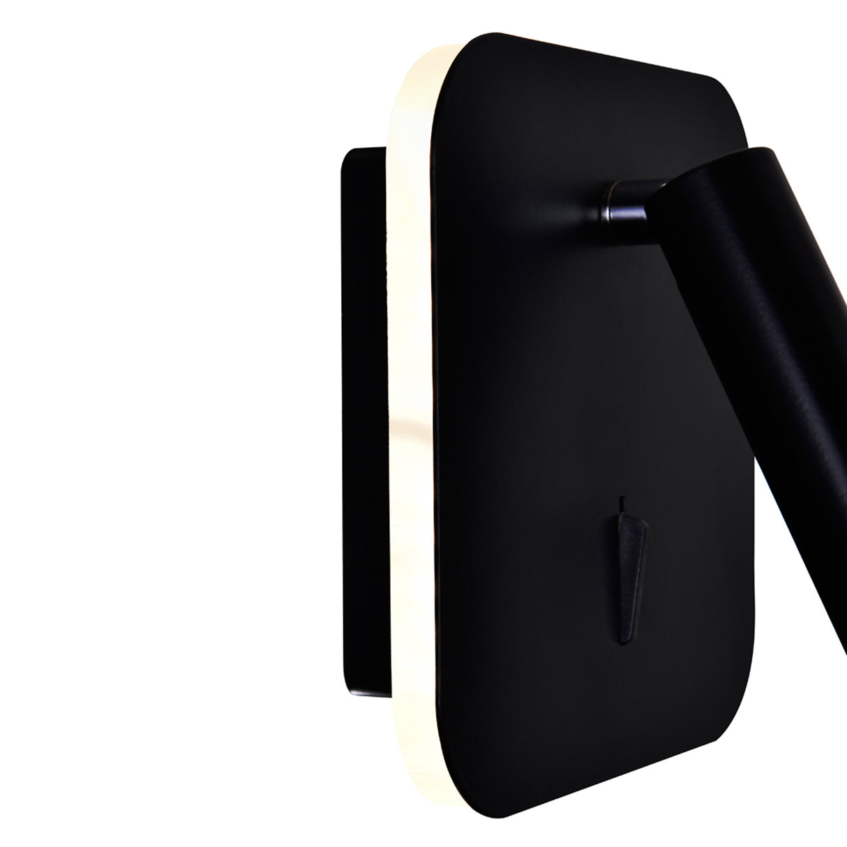 Private I Integrated LED Adjustable Square Matte Black Wall Sconce