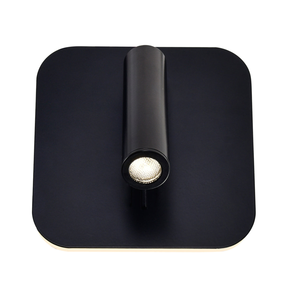 Private I Integrated LED Adjustable Square Matte Black Wall Sconce