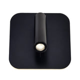 Private I Integrated LED Adjustable Square Matte Black Wall Sconce