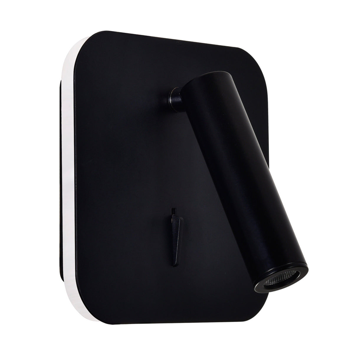 Private I Integrated LED Adjustable Square Matte Black Wall Sconce