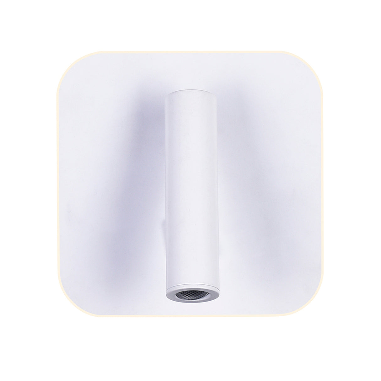 Private I Integrated LED Adjustable Square Matte White Wall Sconce