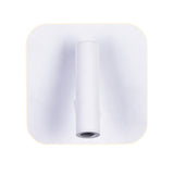 Private I Integrated LED Adjustable Square Matte White Wall Sconce