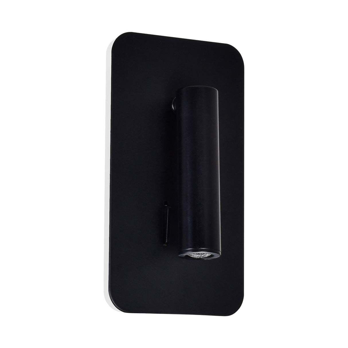 Private I Integrated LED Adjustable Rectangular Matte Black Wall Sconce