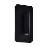 Private I Integrated LED Adjustable Rectangular Matte Black Wall Sconce