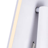 Private I Integrated LED Adjustable Rectangular Matte White Wall Sconce