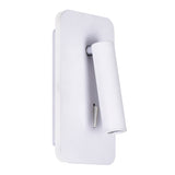 Private I Integrated LED Adjustable Rectangular Matte White Wall Sconce