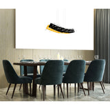 Gondola LED Chandelier With Black Finish