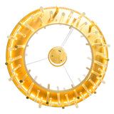 Millipede Integrated LED 32in Satin Gold Chandelier