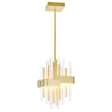 Millipede Integrated LED Satin Gold Mini Pendant