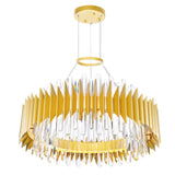 Cityscape 18 Light 28in Satin Gold Chandelier