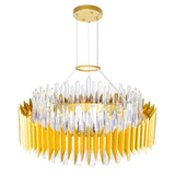 Cityscape 18 Light 28in Satin Gold Chandelier
