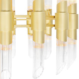 Croissant 32 Light Chandelier With Satin Gold Finish
