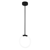 Hoops Integrated LED 10in Black Mini Pendant