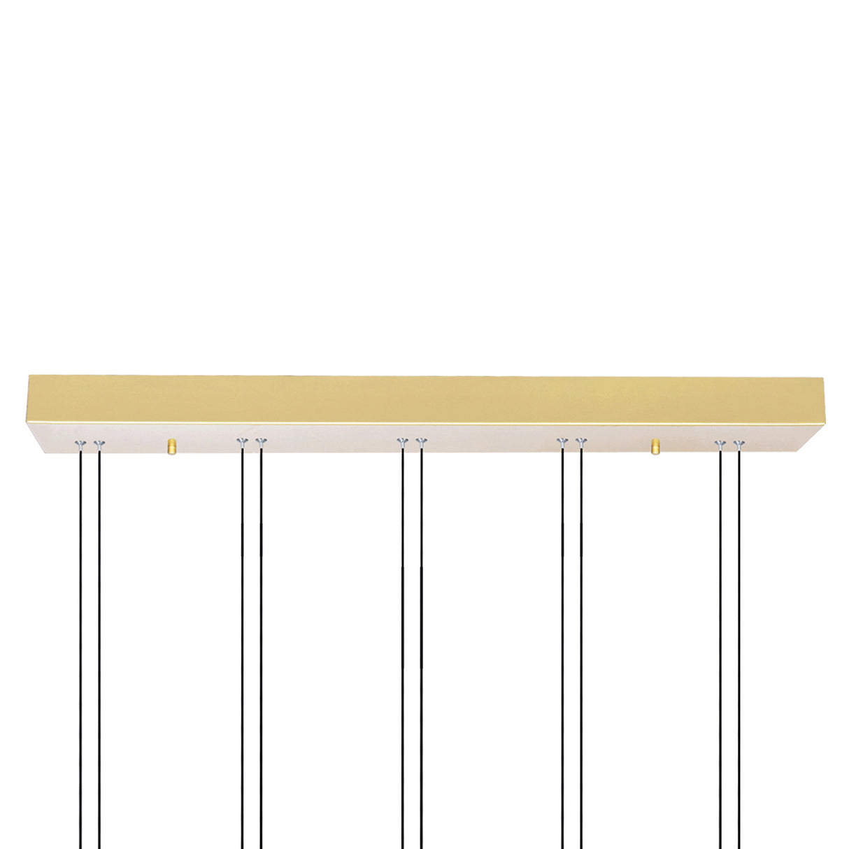 Hoops Integrated LED 23in 5 Ring Satin Gold Chandelier