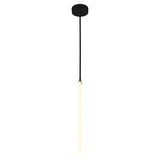 Hoops Integrated LED 24in Black Chandelier