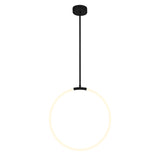 Hoops Integrated LED 24in Black Chandelier